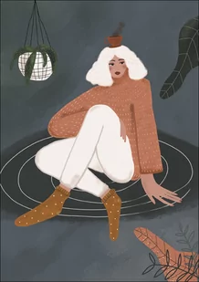 kobieta II - plakat Wymiar do wyboru: 40x50 cm - Plakaty kobieta II - plakat Wymiar do wyboru: 40x50 cm - Plakaty - miniaturka - grafika 1