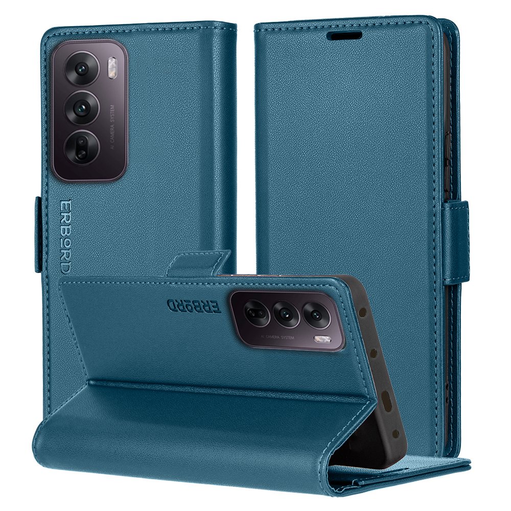 Etui z klapką do Oppo Reno 12 Pro, Erbord case obudowa portfel skóra eko