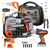 Mały majsterkowicz - Zestaw Majsterkowicza Dla Dzieci Narzędzia Wiertarka Walizka Warsztatowa - miniaturka - grafika 1