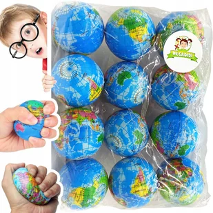 PIŁKA GLOBUS gniotek relaks ANTYSTRESOWA miękka piłeczka ZIEMIA - Zabawki sensoryczne PIŁKA GLOBUS gniotek relaks ANTYSTRESOWA miękka piłeczka ZIEMIA - Zabawki sensoryczne - miniaturka - grafika 1