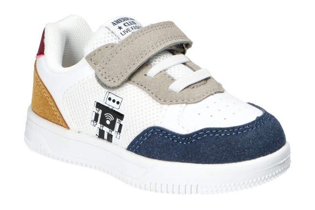 AMERICAN CLUB ES185 MODNE LEKKIE STYLOWE ADIDASY BUTY DZIECIĘCE NA RZEP WKŁADKA SKÓRZANA W/NV 23