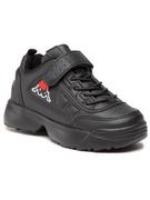Buty dla dziewczynek - Kappa Sneakersy Rave Nc K 260782K Czarny - miniaturka - grafika 1