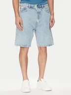 Spodenki męskie - Calvin Klein Jeans Szorty jeansowe 90's LV04RB930G Niebieski Regular Fit - miniaturka - grafika 1