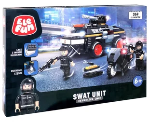 Klocki Jednostka SWAT - Policja 369 el ruchome części dla dzieci 6+ Elefun - Klocki - miniaturka - grafika 1