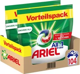 Ariel All-in-1 UNIVERSAL+ kapsułki do prania 104 szt. 2255 g - Środki do prania - miniaturka - grafika 1