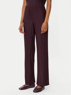 Gina Tricot Spodnie materiałowe 23460 Bordowy Regular Fit - Spodnie damskie - miniaturka - grafika 1