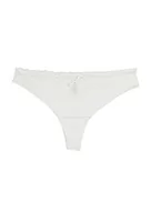 Majtki damskie - s.Oliver Damskie stringi z koronką w pasie, beżowy (Cream 1493), 40-42 - miniaturka - grafika 1