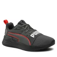 Buty dla chłopców - Sneakersy Puma Wired Run Pure Jr 390847 04 Shadow Gray/Red/Puma Black - miniaturka - grafika 1
