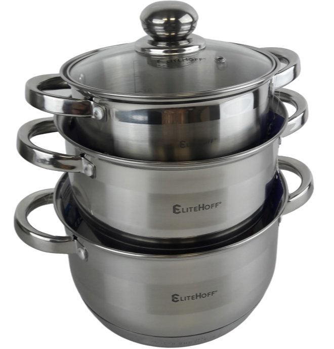 KOMPLET GARNKÓW 6el POKRYWKI GARNKI GRUBE DNO INDU