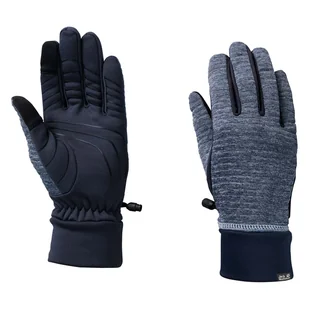 Rękawice polarowe JACK WOLFSKIN ACTIVE TONGARI GLOVE 1909941-1010 – Szary - Rękawiczki sportowe męskie - miniaturka - grafika 1
