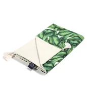 Koce i narzuty dla dzieci - LA MILLOU LEKKI KOCYK- L - BANANA LEAVES RAFAELLO VELVET - miniaturka - grafika 1