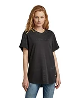 Koszulki i topy damskie - G-STAR RAW Lash Fem luźny top damski, Wielokolorowy (Dk Black Type Face 2.0 D16902-c334-d558), XS - miniaturka - grafika 1