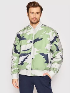 Kurtki męskie - Adidas Kurtka bomber Camo HG1337 Zielony Regular Fit - grafika 1