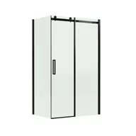 Kabiny prysznicowe - Kabina prysznicowa 120 x 80 x 200 cm Laurena Black Wellneo - miniaturka - grafika 1