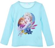 Bluzki damskie - Licencjonowana Bluzka Z Długimi Rękawami Dla Dziewczynki - Licencja Disney Frozen - miniaturka - grafika 1