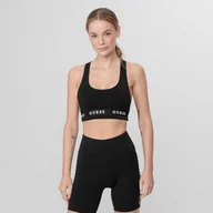 Koszulki sportowe damskie - Damski top GUESS ALINE TOP ECO STRETCH - czarny - miniaturka - grafika 1
