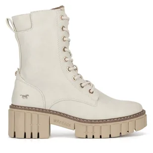 Botki Mustang 1447-506 Biały - Botki damskie - miniaturka - grafika 1