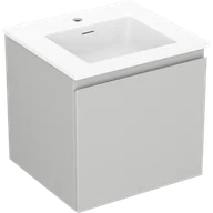 Szafki łazienkowe - Mexen Orio szafka łazienkowa 50 cm z umywalką Otis, 1 szuflada, szara mat/biała mat - 91A10-05047-1-BF62-W18M01 - miniaturka - grafika 1