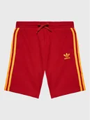 Spodenki damskie - adidas Szorty sportowe adicolor HL9414 Czerwony Regular Fit - miniaturka - grafika 1
