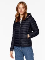 Kurtki damskie - Tommy Hilfiger Kurtka puchowa Heritage WW0WW34299 Granatowy Regular Fit - miniaturka - grafika 1