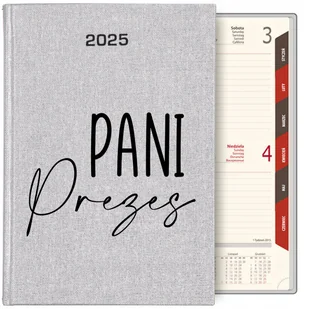 KALENDARZ TERMINARZ SREBRNY B5 2025 PREZENT DLA PANI PREZES ORGANIZER WZORY - Notesy i bloczki - miniaturka - grafika 1