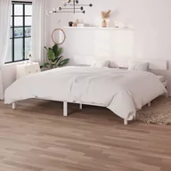 Łóżka - Lumarko Rama łóżka biała sosna z litego drewna 180x200 cm - miniaturka - grafika 1