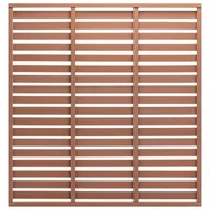 Ogrodzenia - Panel ogrodzeniowy z WPC, 180x180 cm, brązowy - miniaturka - grafika 1