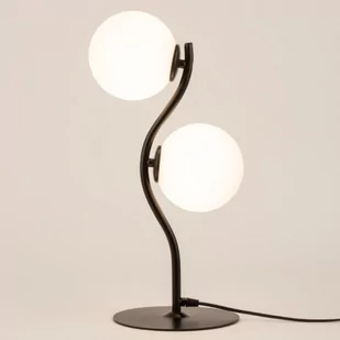Stołowa lampa fala VENA 50367 Sigma na stolik nocny szklane kule czarna - Lampy stojące - miniaturka - grafika 1