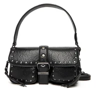 Torebki damskie - Torebka Pepe Jeans Sally Moon PL0300002 Czarny - miniaturka - grafika 1