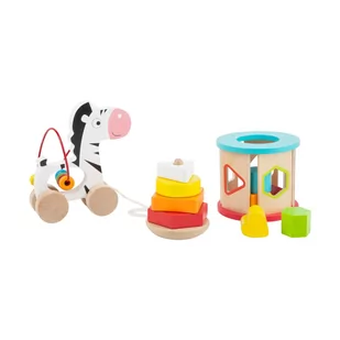 Zestaw drewnianych zabawek Legler Toy - Zabawki interaktywne dla dzieci - miniaturka - grafika 1