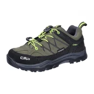 Buty dla chłopców - CMP Kids Rigel Low Trekking Shoes WP, buty unisex dla dzieci i młodzieży, Olive Yellow Fluo, 28 EU - miniaturka - grafika 1