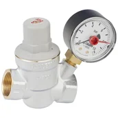 Zawory i kraniki - Reduktor ciśnienia wody + manometr 3/4'' PN16 1 - 6 BAR CALEFFI - miniaturka - grafika 1