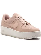 Półbuty damskie - Nike Sneakersy Af1 Sage Low AR5339 201 Beżowy - miniaturka - grafika 1