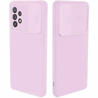 Etui i futerały do telefonów - CamShield Silicone Cover Case Smukłe etui na telefon komórkowy z ochroną aparatu Pokrowiec na aparat kompatybilny z Vivo Y20s Purple - miniaturka - grafika 1