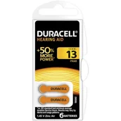 Baterie i akcesoria - Duracell BATERIA 1.4V DO APARATÓW SŁUCHOWYCH DA13 - miniaturka - grafika 1