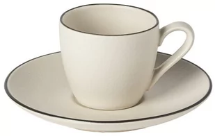 Costa Nova Filiżanka z podstawką Augusta Natural Black 0,09 l - Filiżanki - miniaturka - grafika 1