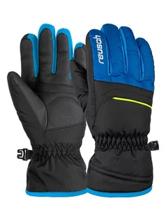 Rękawiczki dla dzieci - Reusch Rękawiczki narciarskie "Alan" w kolorze czarno-niebieskim - grafika 1