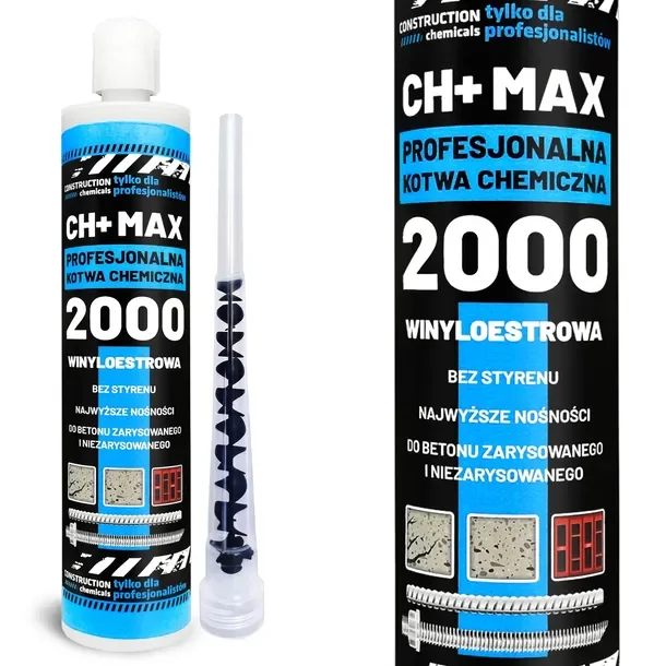 Kotwa chemiczna CIĘŻKIE OBCIĄŻENIA winyloestrowa VSF2000 300ml + 1xmieszacz