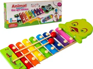 CYMBAŁKI DREWNIANE DLA DZIECKA ZWIERZĘTA 8 TONÓW - Instrumenty muzyczne dla dzieci - miniaturka - grafika 1