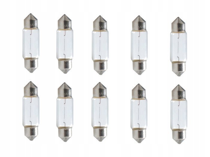 ŻARÓWKI RURKI ZWYKŁE T11 C5W11x36 mm 12V 5W 10szt