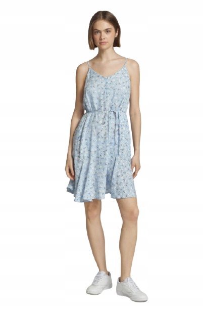 PIECES SUKIENKA NA RAMIĄCZKACH Z KOKARDĄ I KWIATOWYM WZOREM m XQA