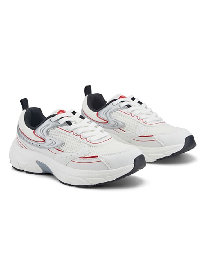 Inselhauptstadt Sneakersy w kolorze biało-srebrnym