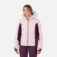 Kurtki narciarskie - Damska Kurtka ROSSIGNOL W STACI JKT RLMWJ07_337 – Różowy - miniaturka - grafika 1