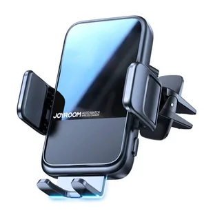 Joyroom Magnetyczny uchwyt samochodowy na kratkę JR-ZS2948 z ładowarką indukcyjną Qi Czarny - Uchwyty samochodowe do telefonów - miniaturka - grafika 1