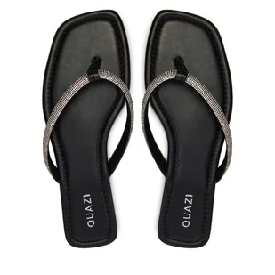 Japonki QUAZI LS5521-02 Srebrny - Klapki i japonki damskie - miniaturka - grafika 1