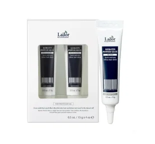 LA'DOR KERATIN POWER GLUE ODŻYWKA DO WŁOSÓW BEZ SPŁUKIWANIA AMPUŁKA 4x15G - Odżywki do włosów - miniaturka - grafika 1