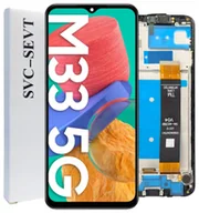Części serwisowe do telefonów - ORYGINAŁ WYŚWIETLACZ EKRAN LCD SZYBKA DOTYK DO SAMSUNG GALAXY M33 5G RAMKA - miniaturka - grafika 1