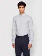 Koszule męskie - Boss Koszula Rod_53E 50448887 Szary Slim Fit - miniaturka - grafika 1