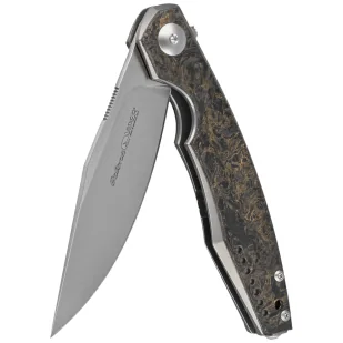 Nóż składany Viper Belone Titanium/Gold Dark Matter CF, Satin M390 by Jesper Voxnæs (V5970TIFCG) - Noże - miniaturka - grafika 6