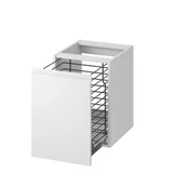 Szafki łazienkowe - Szafka łazienkowa pod blat z koszem na pranie Cersanit Moduo 40 cm biały połysk S590-113 - miniaturka - grafika 1